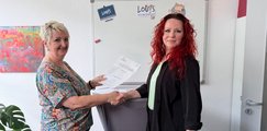 LOU!S-Absolventin Zaneta Riemesch und Andrea Rauhaus bfz Lauda-Königshofen LOU!S-Absolventin Zaneta Riemesch und Andrea Rauhaus
