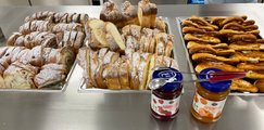 Zopf und Brezeln Das Bild zeigt einen Einblick vom Essen, Zopf und Brezeln.