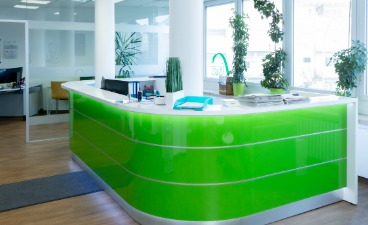 Empfangstresen, Kaufmännische Assistenz in Hausarztpraxen