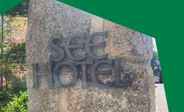 Einfahrt des Seehotels ins Niedernberg 