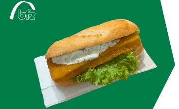 Fischbrötchen von der Systemgastronomie Nordsee