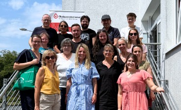Bild aller Teilnehmer*innen von der Blutspende-Aktion