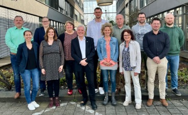 Gruppenbild vom Besuch des DRV Nordbayern am bfz Schweinfurt