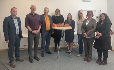 10-Jahres-Feier 2021 Gruppenbild von Schweinfurter Mitarbeiter