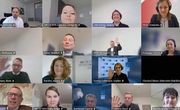 Screenshot der Online-Abschlussveranstaltung zum Projekt "Neustart für Frauen"